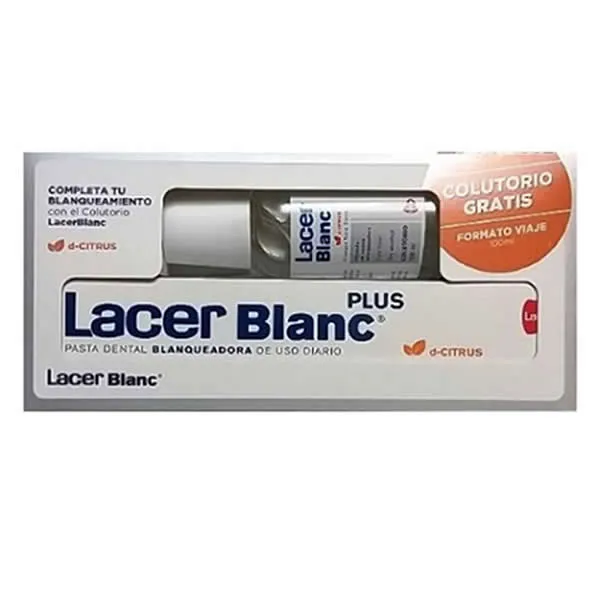 Lacer Blanc Plus Dentifricio Sbiancante D-Citrus 125ml + Collutorio 100ml