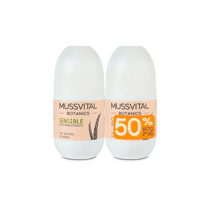 Mussvital Botanics Deo Sensitive 75ml Set 2 unità