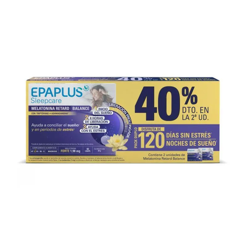 Epaplus Sleep Melatonina Retard Balance 2×60 Capsule