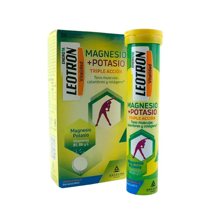 Leotron Vitality Magnesio + Potassio 36 Compresse Effervescenti