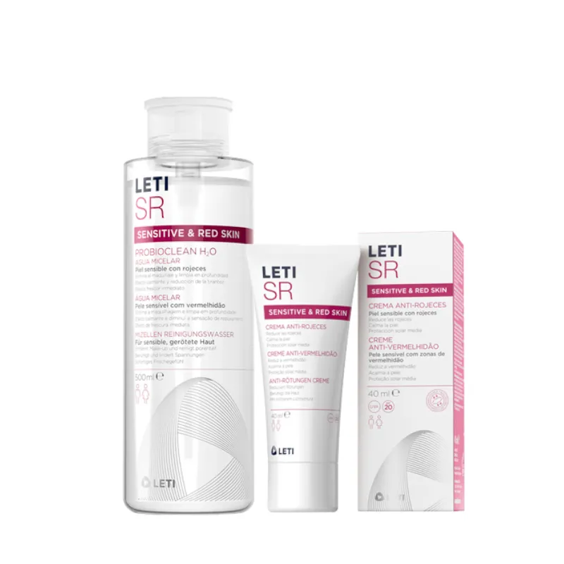 Leti SR Crema Anti-Rossore 40ml Set 2 Pezzi