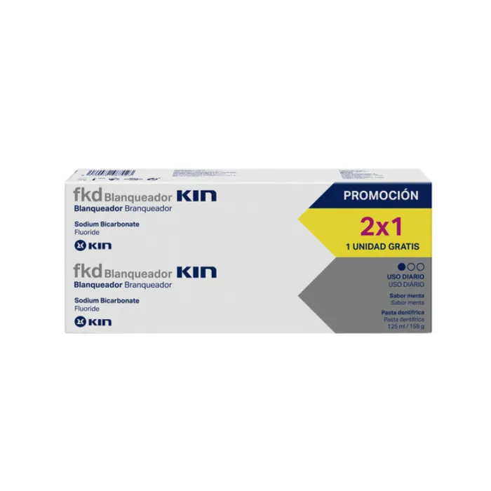 Dentifricio sbiancante Kin Fkd 2x125ml