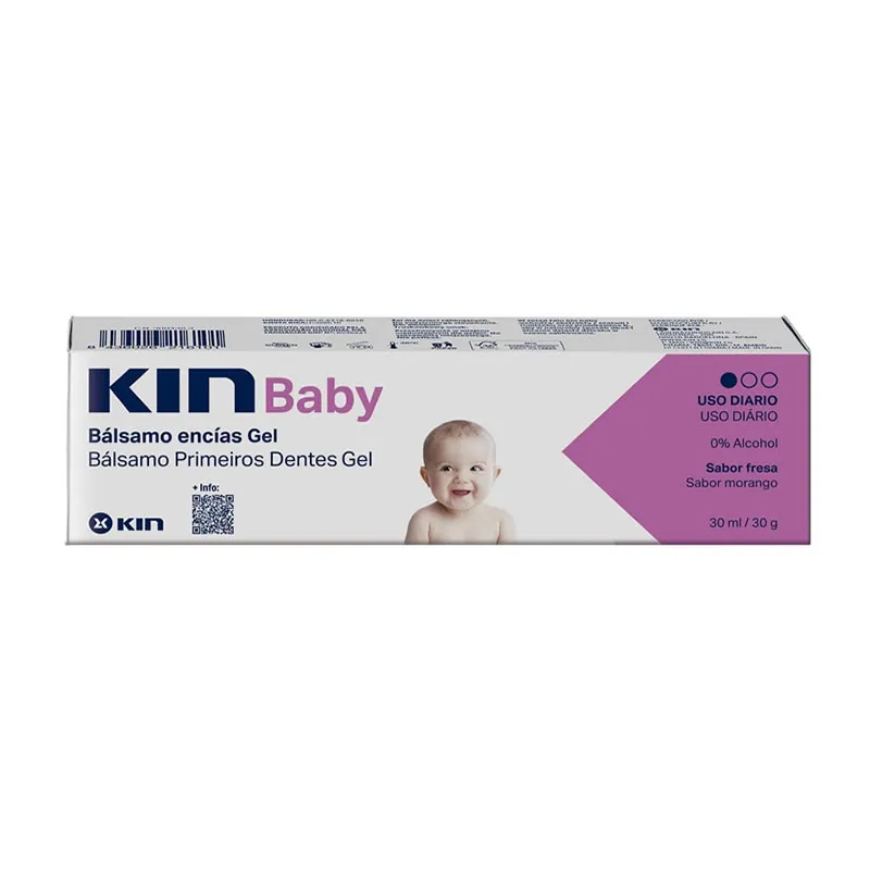 Kin Baby Gum Balm Gel al gusto di fragola 30 ml