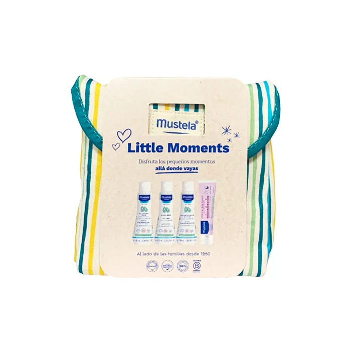 Mustela Little Moments Beauty Case Stripes Set 5 pezzi