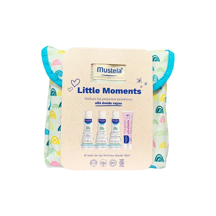 Mustela Little Moments Beauty Case Arcobaleno Set 5 Pezzi