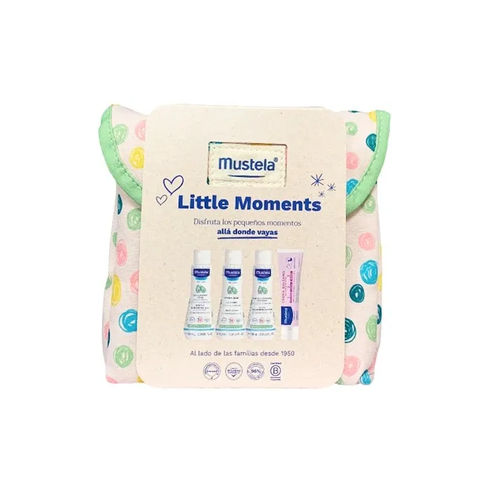 Mustela Little Moments Beauty Case Polka Dots Set 5 pezzi