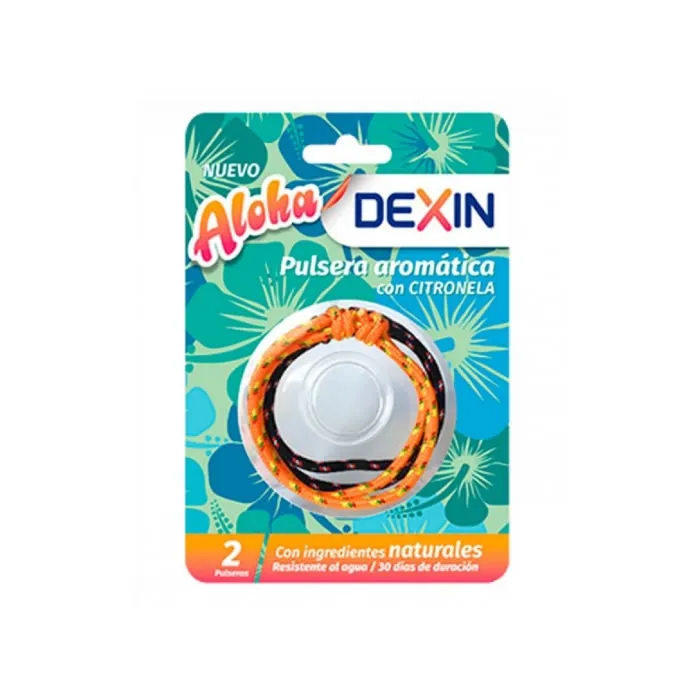 Braccialetti antizanzare Dexin Aloha 2 unità
