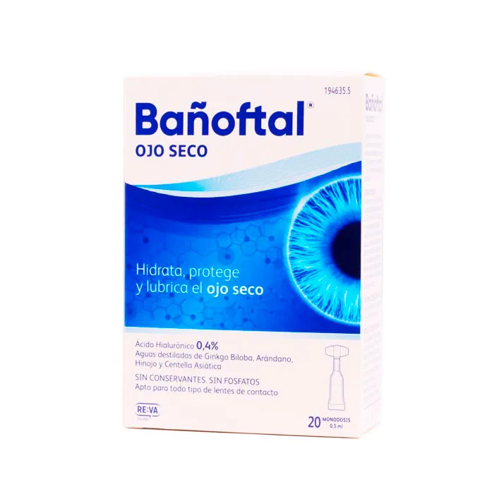 Bañoftal Dry Eye Monodose 0,4 20U
