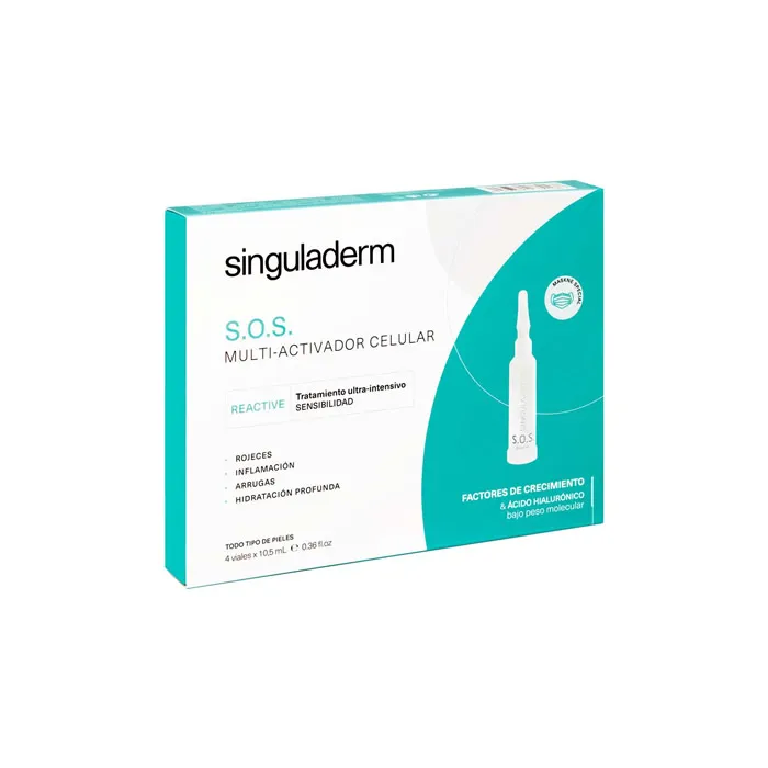 Singula Dermon S.O.S. Attivatore Multicellulare Trattamento Ultra-Intensivo Sensibile 4×10,5ml
