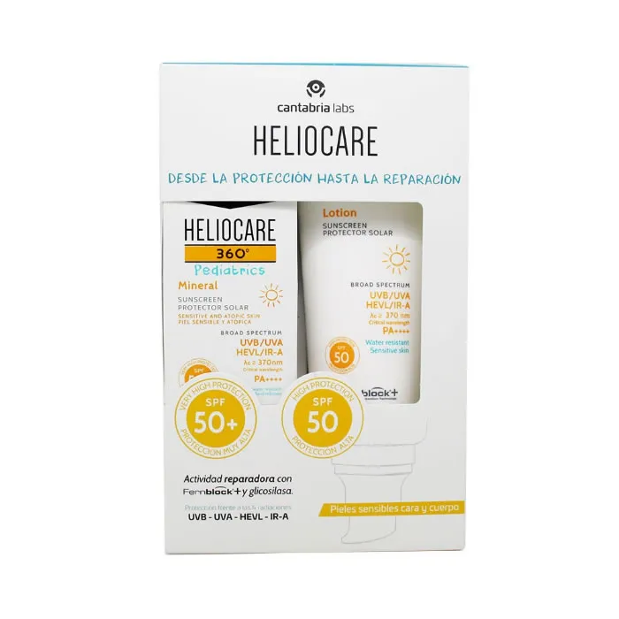 Heliocare 360 ??Pediatrics Lotion 200ml + Pediatrics Mineral 50ml