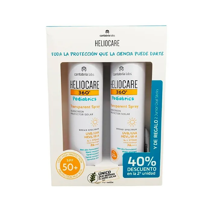Heliocare Pediatrics 360º Spray 2x200ml Set 3 pezzi