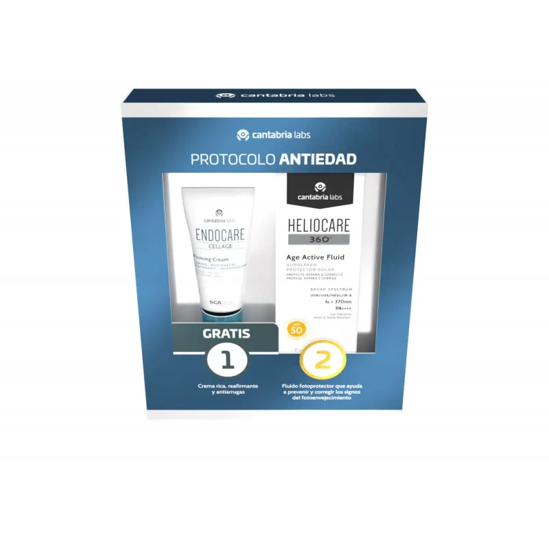 Heliocare 360 ??Age Active Fluid Spf50 50 ml Set 2 Pezzi