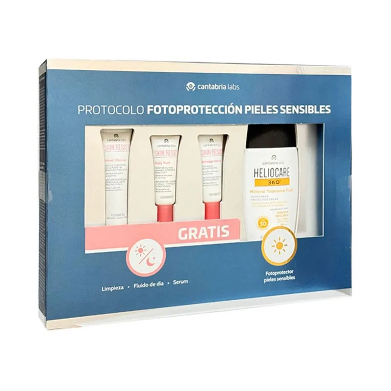 Heliocare 360º Mineral Tolerance Fluid Spf50 50 ml Set 4 pezzi
