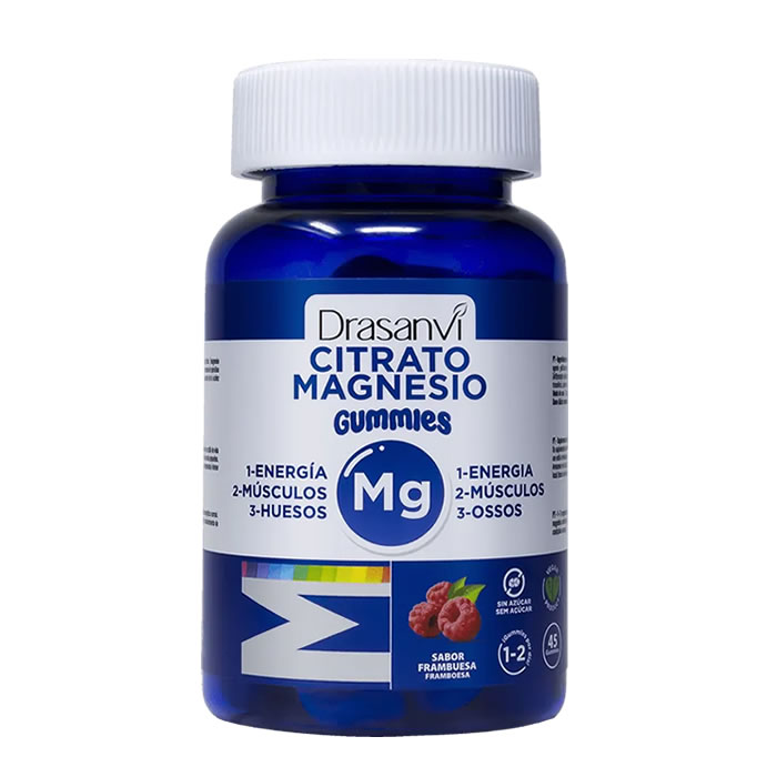 Drasanvi Magnesium Citrate 45 Gummies Raspberry Flavor Image 1