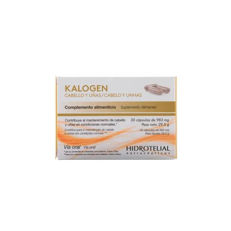 Hidrotelial Kalogen Capelli e Unghie 30 Capsule