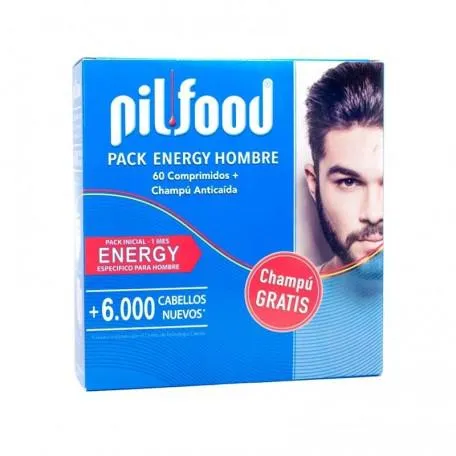 Shampoo energetico per uomo Pilfood Pil Food Energy 60 capsule