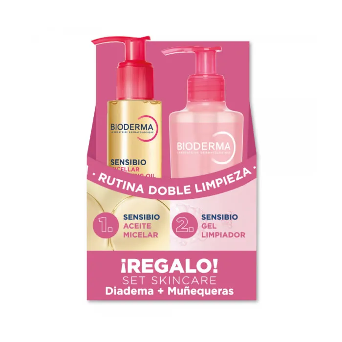 Bioderma Double Cleansing Routine Olio detergente 150 ml Set 3 pezzi