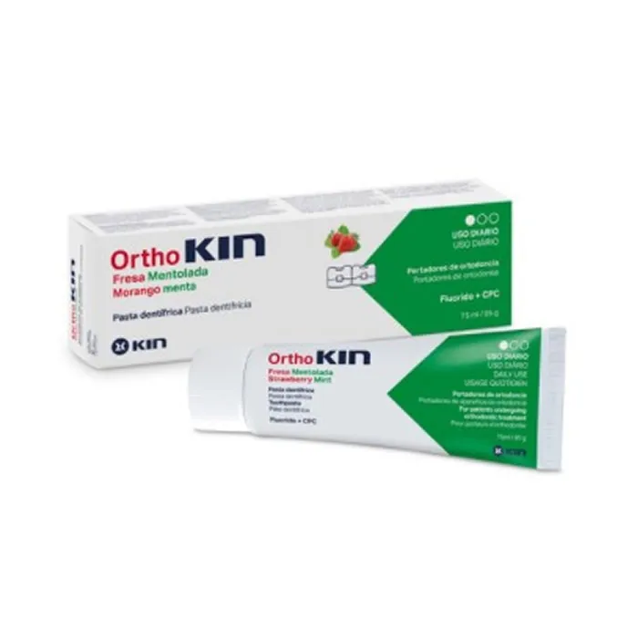 Dentifricio Kin Orthokin alla fragola e menta 75 ml