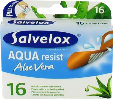 Salvelox Aquaresist Aloe Vera Cerotto Adesivo 16 Pezzi
