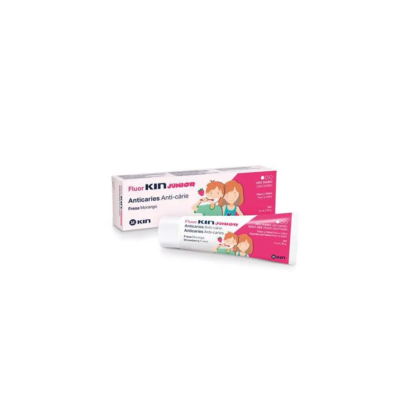 Fluor-Kin Junior Dentifrice Junior Arôme Fraise 75 ml