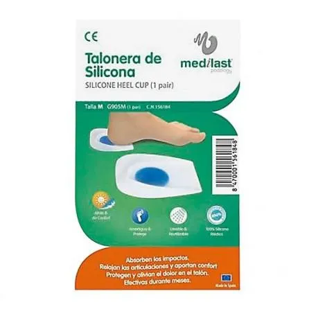 Medilast Large Silicone Heel Pads, 2 unità