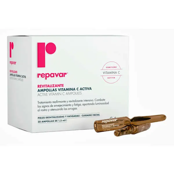 Repavar Rivitalizzante Active Vitamin C 20 Ampoules x 1.5ml
