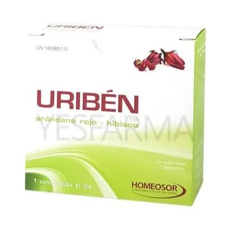 Uriben Gusto Mirtillo Rosso 28 Compresse Pharmasor