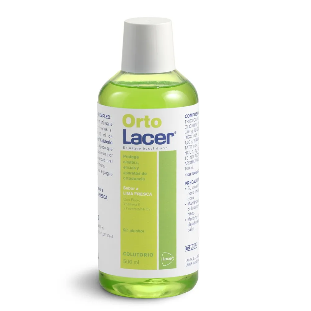Collutorio Ortho Lacer al gusto di lime 500 ml