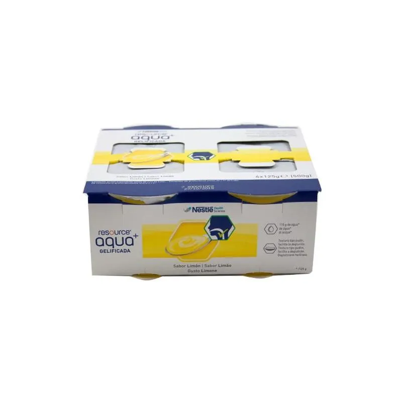 Meritene Nestlé Resource Acqua Gelificata Limón 4 uts