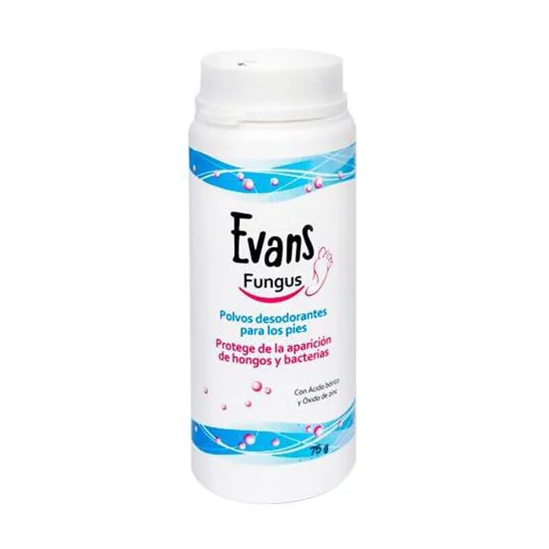 Evans Fungus Deodorante Antimicotico in Polvere per Piedi 75g