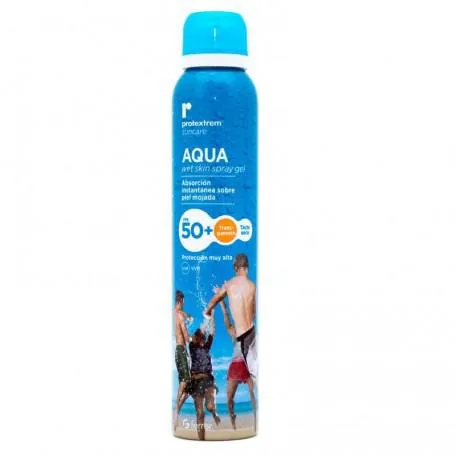 Gel spray per pelle bagnata Protextrem Suncare Aqua Spf50 150 ml
