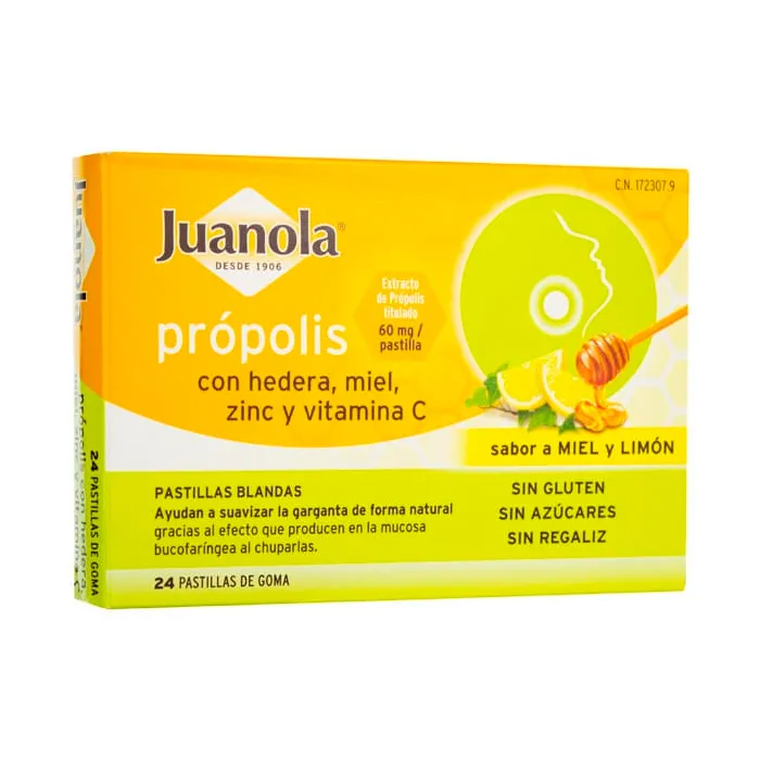 Juanola Propoli Edera, Miele, Zinco e Vitamina C 24U