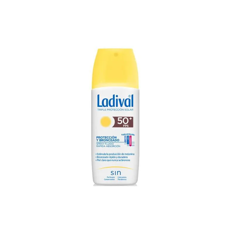 Spray protettivo e abbronzante Ladival SPF50 150 ml