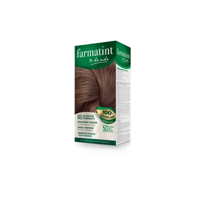 Farmatint Gel Colorante Permanente 5D Castano Chiaro Dorato 150ml