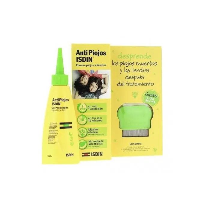 Isdin Anti-Piojos Pediculcid Gel 100ml + Lendrera Set 2 Pieces Isdin Anti-Piojos Pediculcid Gel 100ml + Lendrera Set 2 Pieces