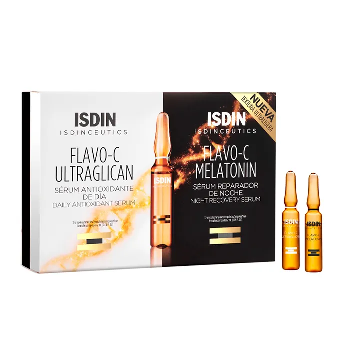 Isdin Isdinceutics Flavo-C Melatonin + Ultraglican 20 Vial Isdin Isdinceutics Flavo-C Melatonin + Ultraglican 20 Vial