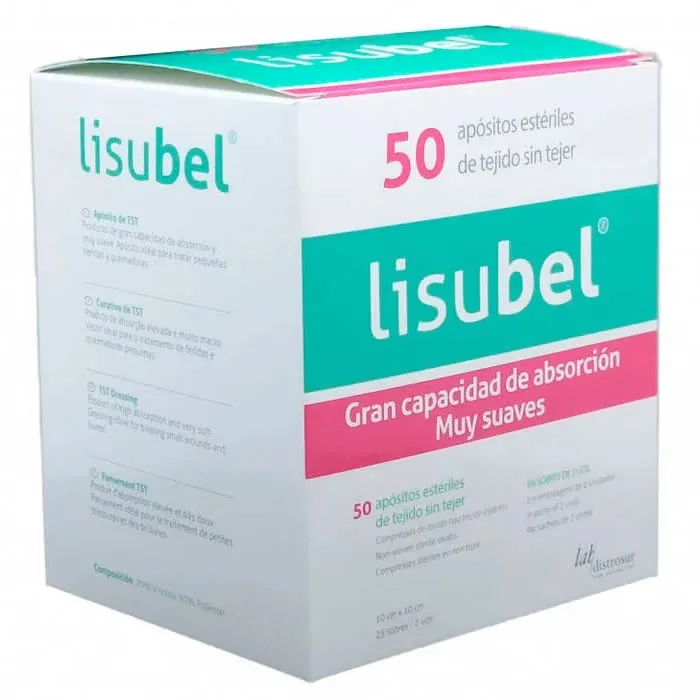 Lisubel 50 cerotti sterili in tessuto 10×10
