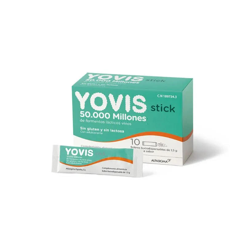 Yovis 10 Stick Buco Dispensabile 50.000 Milioni di Fermenti Attivi