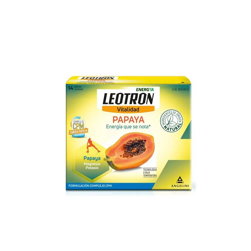 Angelini Leotron Vitality Papaya Flavor 14 Bustine
