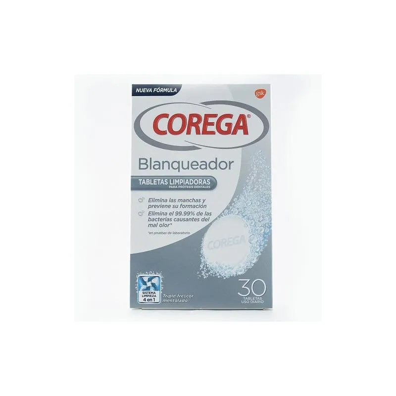 GSK Corega Whitening 30 compresse effervescenti