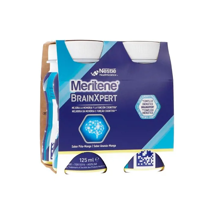 Meritene Brain Expert Gusto Ananas-Mango 4 Bottiglie 125ml