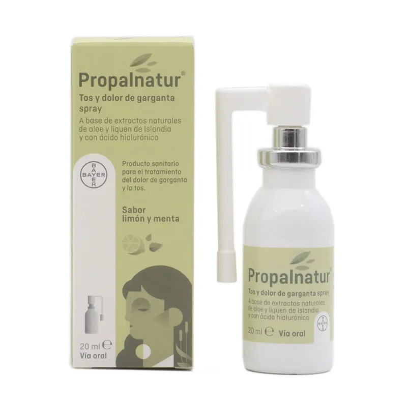 Propalnatur Spray per tosse e mal di gola al gusto di limone e menta 20 ml