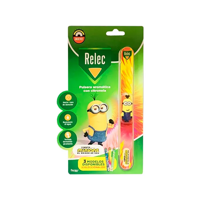 Braccialetto antizanzare Relec Minions rosso 1U