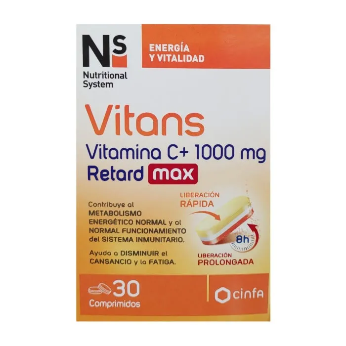 NS Vitamins Vitamina C 1000 Mg Retard Max 30 Comp