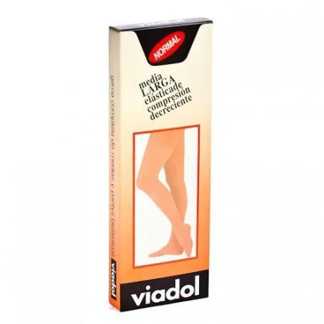 Calze a compressione lunga Viadol, beige normale, taglia 5 (primaria)