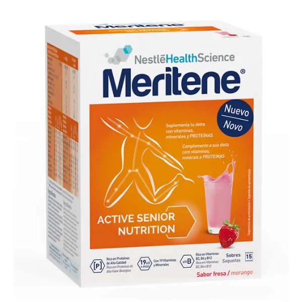 Meritene Active Senior Nutrition Frullato al gusto di fragola 15 bustine
