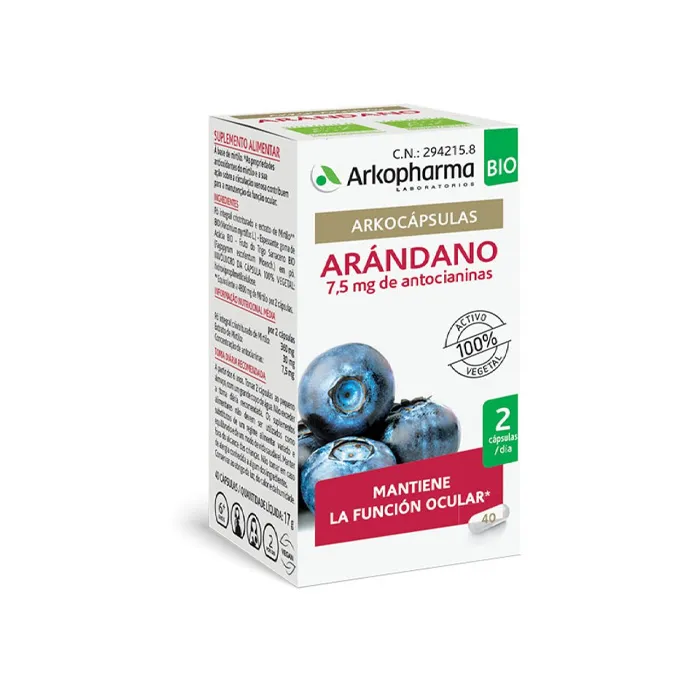Arkopharma Arkocapsule Mirtillo Bio 40 Capsule