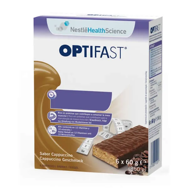 Optifast Cappuccino Flavor 6 Barrette