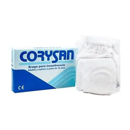 Slip per incontinenza Corysan con chiusura a scatto, taglia 10