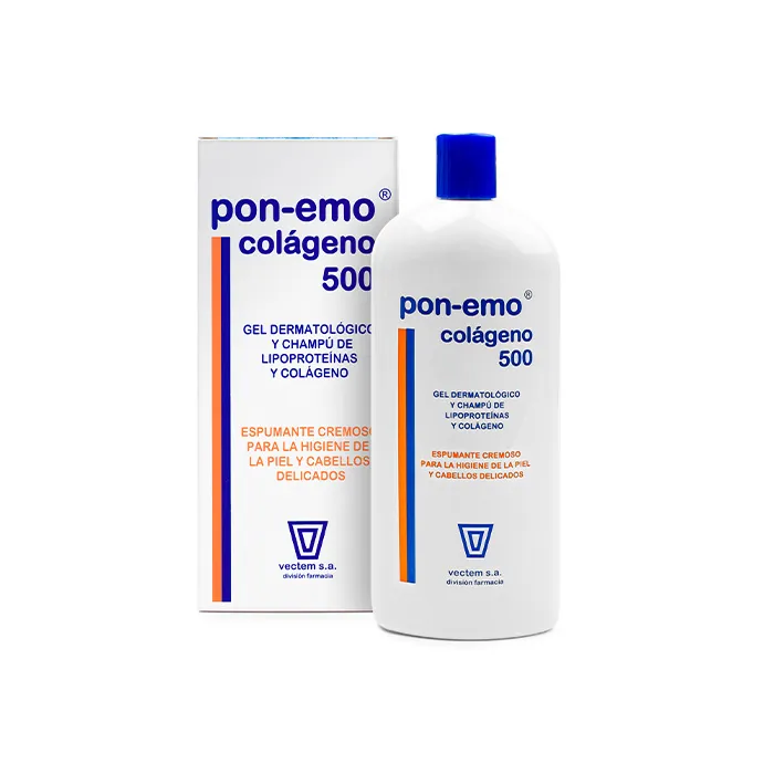 Vectem Pon-Emo® Shampoo al Gel al Collagene per Capelli Secchi 500ml